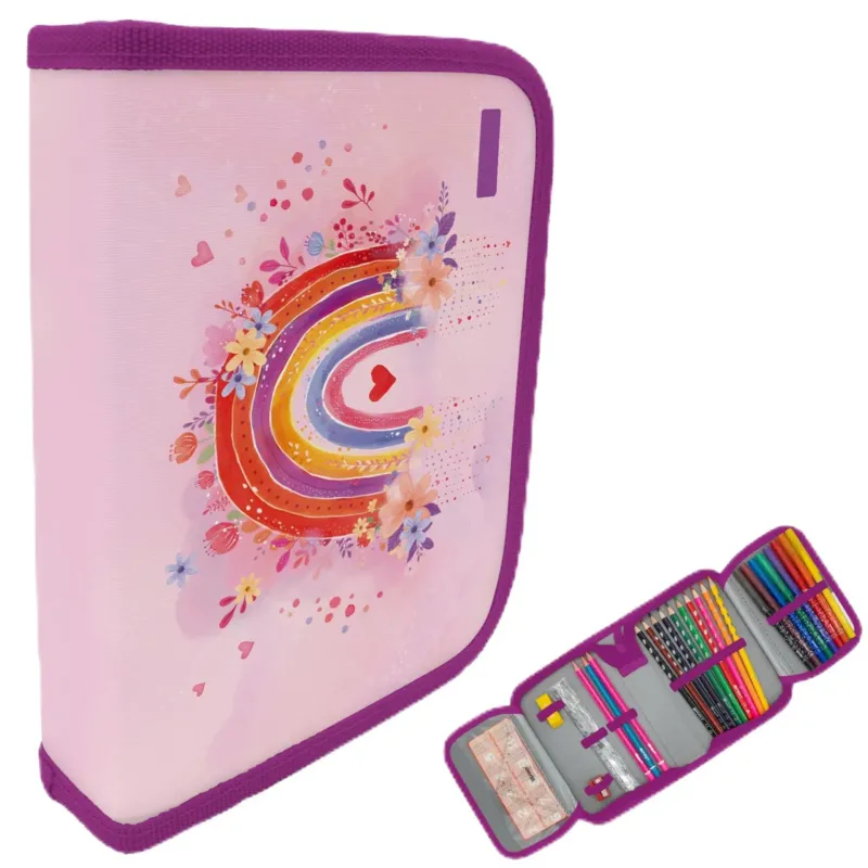 Pencil Case 28 Pieces Filled 1 Zip Pencil Case Additional pocket